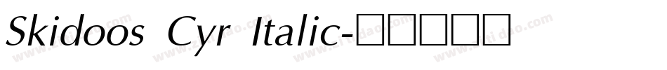 Skidoos Cyr Italic字体转换